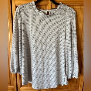 Adrianna Papell 3/4 Length Blouse Large